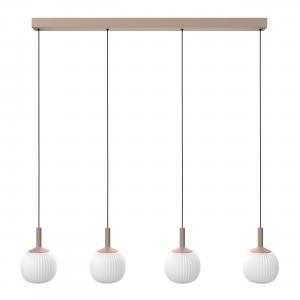 Novel Подвесной светодиодный светильник, белый, металл/стекло, степень защиты IP20