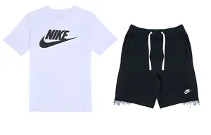 Футболка с коротким рукавом Kids Logo print Nike, черный