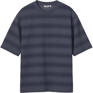 Футболка U Collection SS25 мужская темно-серая UNIQLO, темно-серый