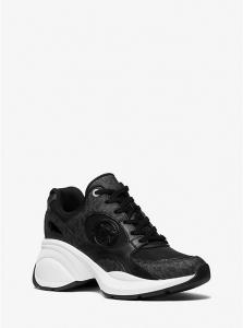 Кроссовки с фирменным логотипом Zuma Michael Kors, черный