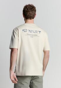 Футболка с принтом CREWNECK NO EXCESS, кремовый