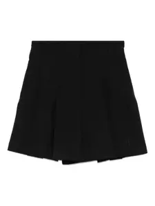 Шорты со складками Alexander Mcqueen, черный