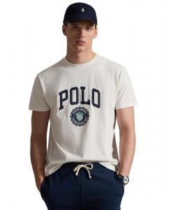 Мужская футболка с круглым вырезом Polo Ralph Lauren, Deckwash White
