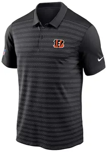 Черная мужская футболка-поло Nike Cincinnati Bengals Sideline Victory