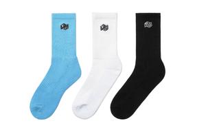 Uzis For Those Who Are Interested Носки до колена унисекс UZIS, 1 комплект из 3 двойных инсталляций (голубое озеро)