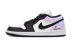 Jordan Баскетбольные кроссовки Air 1, износостойкие, винтажные, женские, фиолетово-розовые