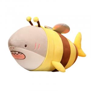 Плюшевая кукла Harmonious Sound Fish Shark Bee, длина 28см/38см/48см/60см Fox fairy