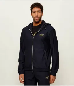 Толстовка regular fit Ea7, темно-синий