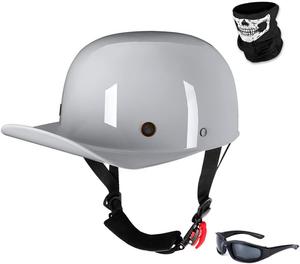 Шлем-бейсболка винтажный Woljay, белый