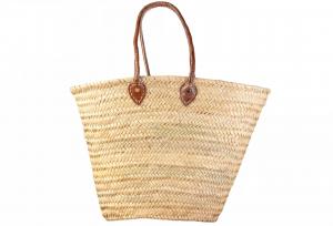 Verve culture Женская марокканская сумка для покупок из темно-коричневой кожи