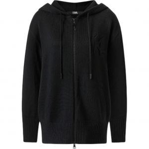 KARL LAGERFELD Вязаный свитер женский черный KARL LAGERFELD / Karl Lagerfeld Jeans