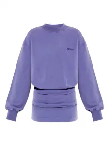 Мини-платье с длинными рукавами The Attico, фиолетовый