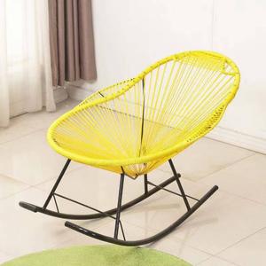 Fantasy Кресло-качалка из ротанга, желтое (standard model)