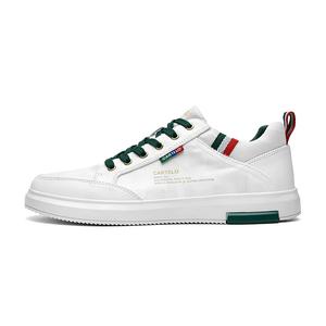 CARTELO Айс силк дышащие белые кроссовки низкие модные скейтбордские мужские айс силк бело-зеленые, цвет Ice Silk-White Green