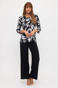 Топ с пуговицами на рукавах сбоку Truedames, темно-синий