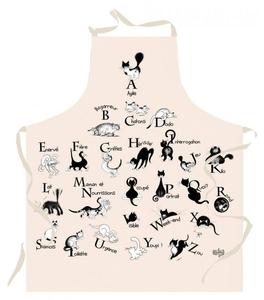 Кухонный фартук Winkler Dubout Abécédaire, белый - текстиль - 85 x 1 x 72 см