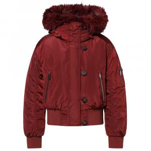 Пуховая куртка Goldbergh Jeanne с искусственным мехом (женская), Vino Rosso