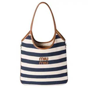 MIU MIU Холщовая сумка-шоппер