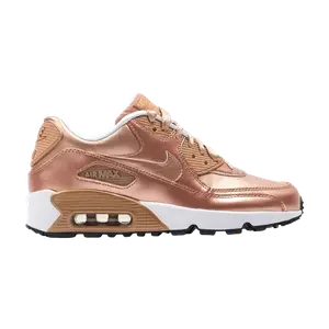Кроссовки Nike Air Max 90 SE GS 'Metallic Bronze', золотой