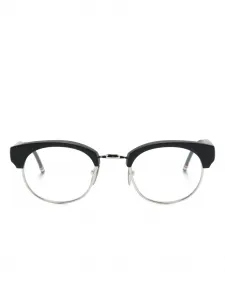 Очки в круглой оправе Thom Browne Eyewear, черный