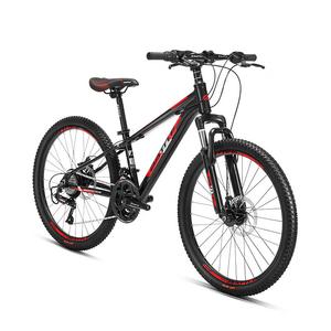 Горный велосипед BATTLE Bond Fujida 24-дюймовый 24-скоростной с рамой из алюминиевого сплава, черный/красный