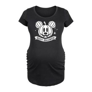 Футболка Disney's Mickey Mouse Maternity Happy Halloween с рисунком тыквы, черный