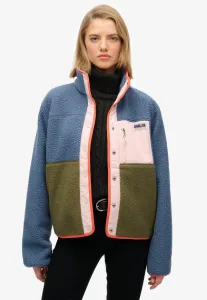 Флисовая куртка с цветовыми блоками Superdry & Co, Moonlight Blue