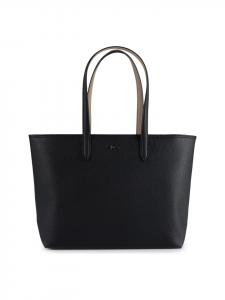 Lacoste Сумка-шоппер Anna 35 см, отделение для ноутбука, цвет кремовый (noir crema)