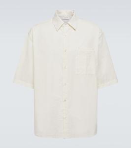 Рубашка свободного кроя из смесовой хлопковой ткани Lemaire, Lemon Glaze