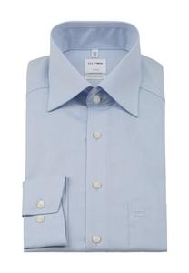 Рубашка деловая Luxor, не гладкая, комфортного кроя, мужская OLYMP, цвет Bleu