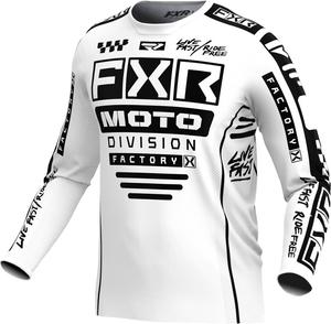 Мотокроссовая майка FXR podium gladiator 2024, White/Black