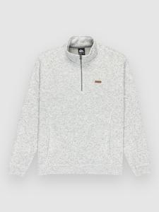 Флисовый пуловер Quiksilver Keller 1/4 Zip Fleece Pullover, light grey heather