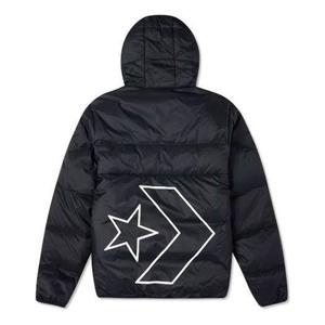 Куртка classic casual warm hooded down jacket 'black' Converse, черный