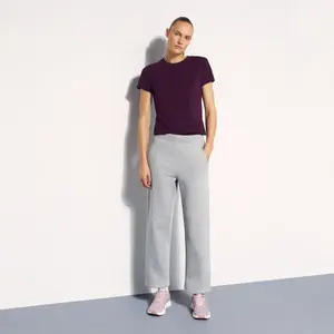 Женские теплые прямые спортивные повседневные длинные брюки Boomerang, светло-серый