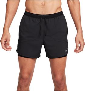 Мужские шорты Dri-FIT Stride 2-в-1 длиной 5 дюймов Nike, Black/Black/Black/Reflective Silver