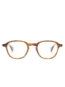 Очки Gilbert в квадратной оправе Garrett Leight, коричневый