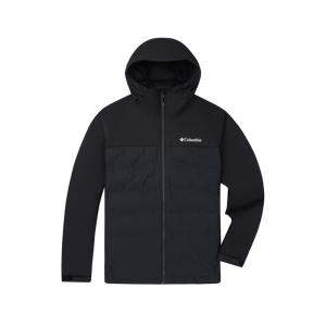 Мужская худи пуховик gray Columbia, черный