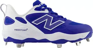 Женские бутсы для софтбола New Balance Fresh Foam X VELO v4 Metal Fastpitch, цвет Royal/White