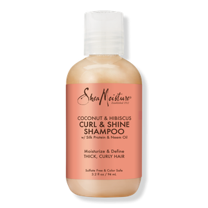 Шампунь для кудрявых волос с кокосом и гибискусом, придающий блеск. SheaMoisture, 3.2 oz