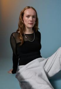 Топ Even&Odd ADAPTIVE TOP OCCASION AND ZIPS AT SIDE SEAM, Black