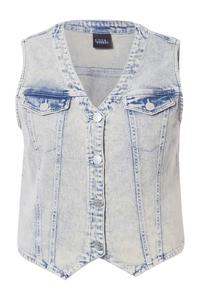 Жилет Ulla Popken, Blue denim/mottled blue