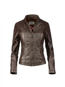 Кожаная куртка 7eleven SEUrsula2, темно-коричневый