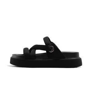 Верхняя одежда Противоскользящие шлепанцы 4,5 см Women's Old Meow, Темно-коричневый