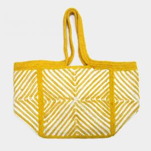 Сумка-тоут с геометрическим принтом FASHNZFAB, желтый