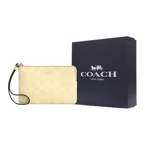 COACH Женская маленькая клатч из искусственной кожи сухая трава