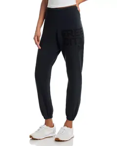 Спортивные штаны из хлопка с логотипом города в вулкане Freecity, серый