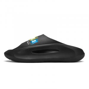 CariteSport ЭВА бесшумные нескользящие антибактериальные износостойкие быстросохнущие амортизирующие шлепанцы унисекс черные, цвет Black