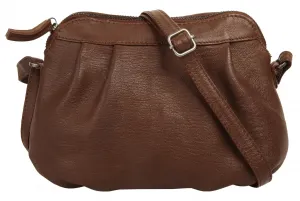 Сумка через плечо X-Zone, натуральная кожа, цвет Cognac