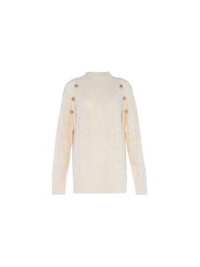 Женский вязаный свитер бежевого цвета faina