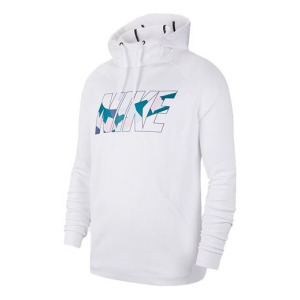 Толстовка Nike logo Printing Fleece Lined Stay Warm Sports Pullover Drawstring White, белый